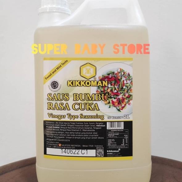 

Kikkoman Vinegar Sauce - Bumbu Cuka Sushi 2 Liter Halal