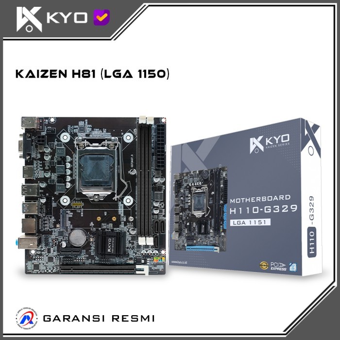 MOTHERBOARD KYO KAIZEN H81 LGA1150 DDR3 H81 MAINBOARD MOBO H81