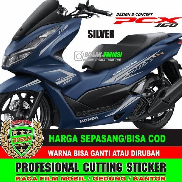 Cutting Sticker New Pcx 160 Royal Matte Blue Pcx 160 Biru