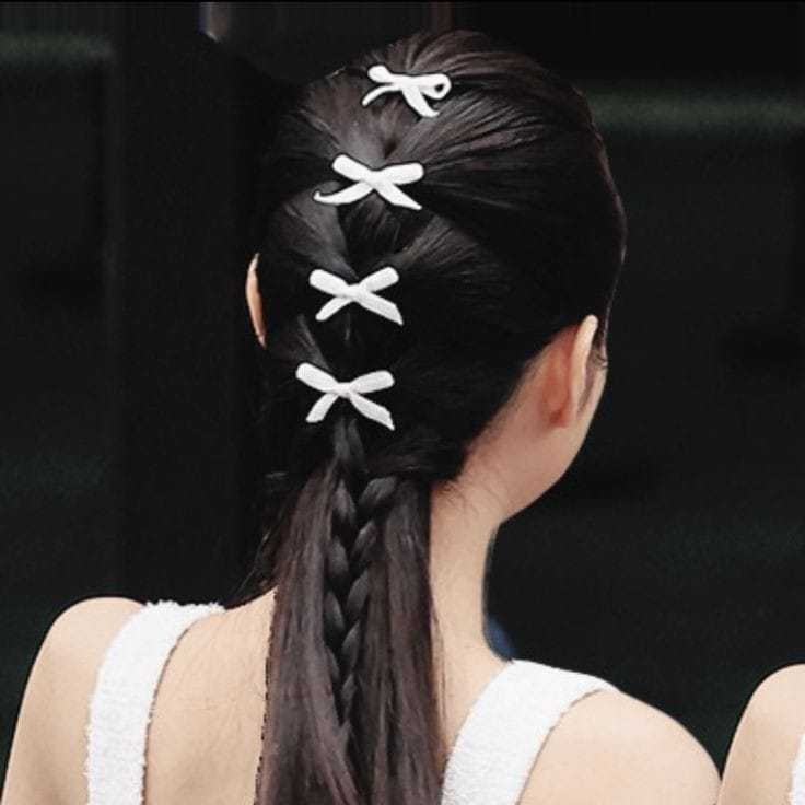 HARGA TERBARU P-127 PITA RAMBUT KOREA MINI BLACKPINK SET 5 PCS WARNA POLOS/JEPITAN RAMBUT PITA MINI