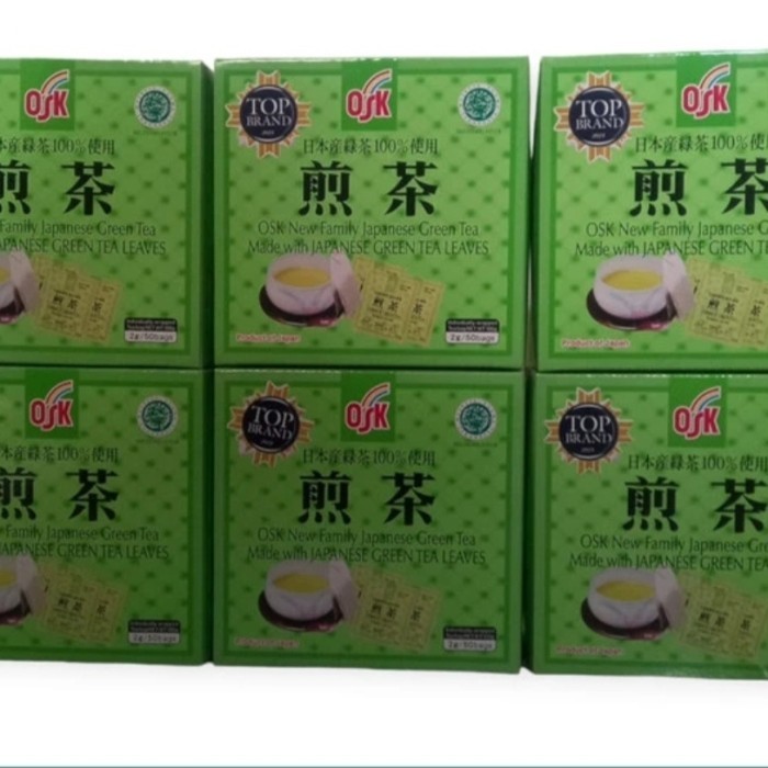 

OSK Japanese Green Tea Teh Hijau Jepang Asli ( 50 Sachet x 6 Box )