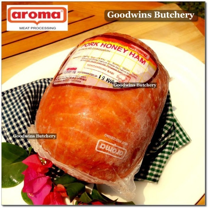 

1.9kg pork honey ham whole / babi ham utuh - Aroma Bali