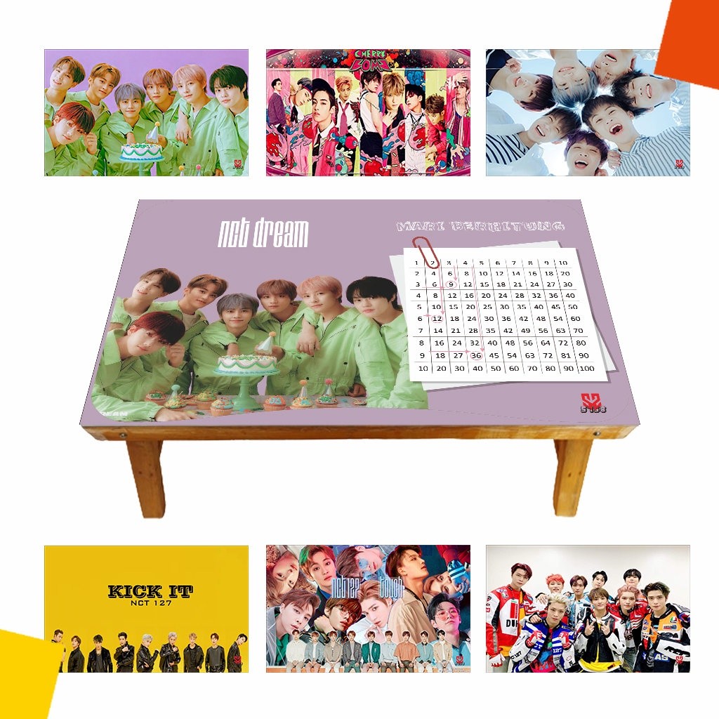 MEJA BELAJAR ANAK NCT 127 DREAM KARAKTER LIPAT