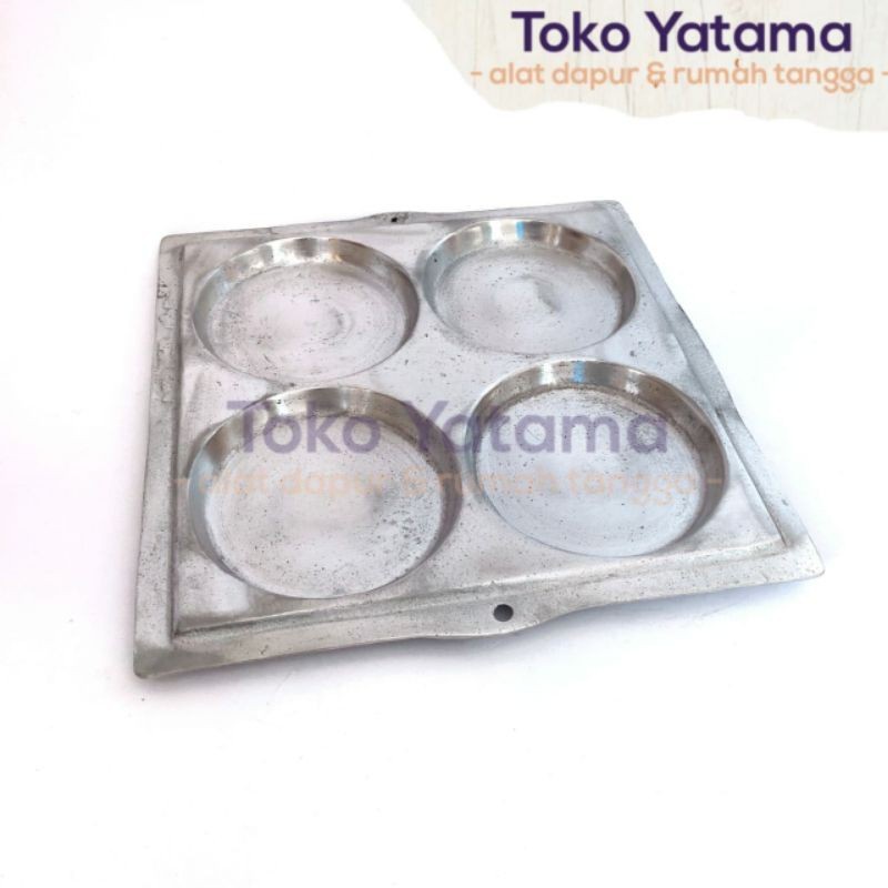 CETAKAN MARTABAK MANIS MINI LOYANG TERANG BULAN 4 LUBANG APEM BIKANG