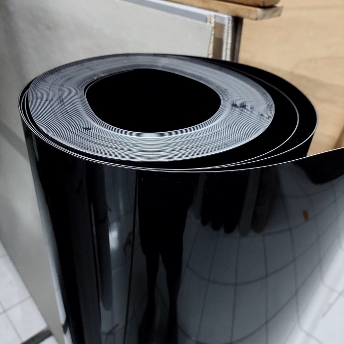 Fiber Pagar Hitam Polos Super Tebal 120 cm Per Meter