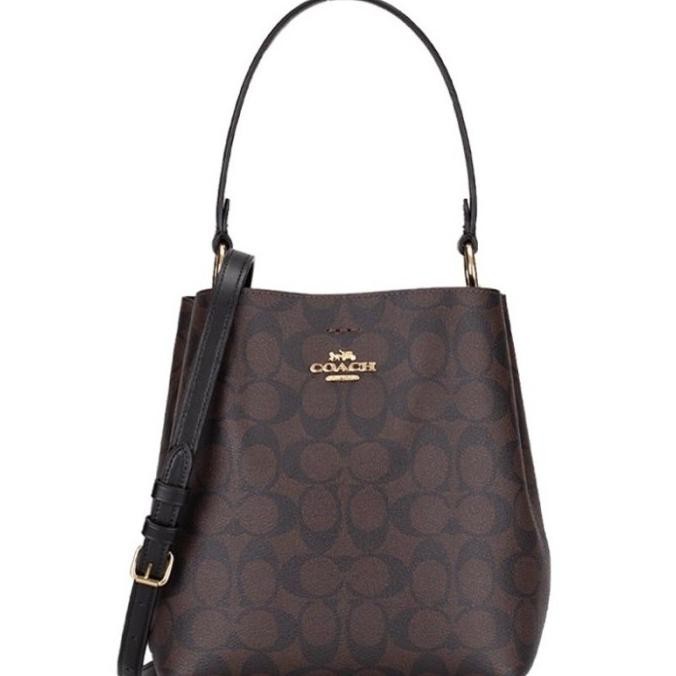 COACH SMALL TOWN BUCKET BAG IN SIGNATURE CANVAS