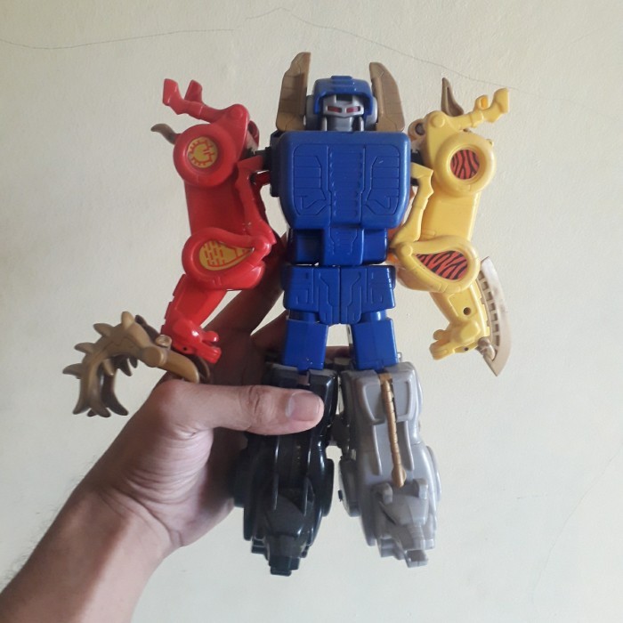 Licy Animal Robot Megazord Mecha Mainan Cfc, Mainan Mcd Kfc Burger King