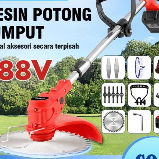 Mesin Potong Rumput Baterai 48V Mesin Pemotong Rumput Mesin Rumput