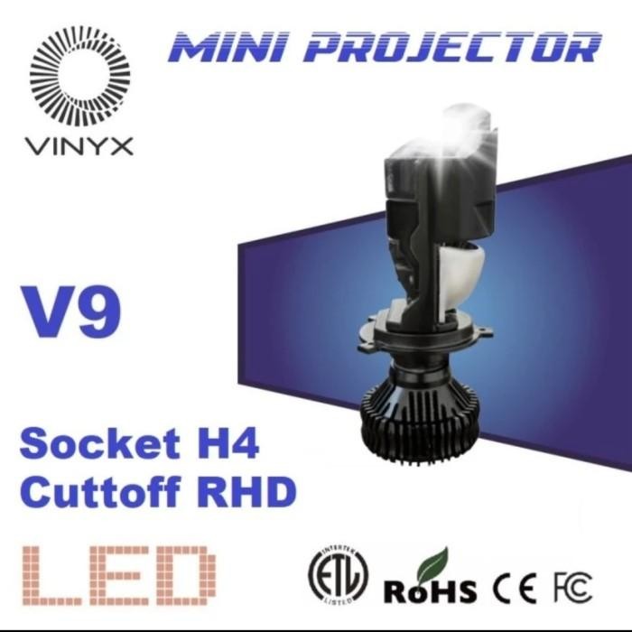 Lampu Led V9 Vinyx H4 Mini Lens Projector 36 Watt