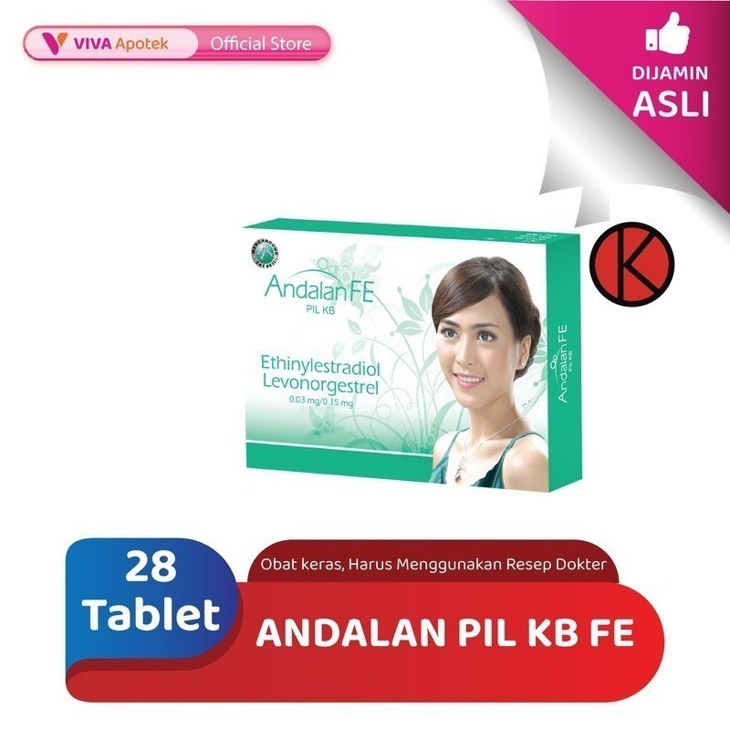 Andalan Pil KB Fe / Kontrasepsi Oral (28 Tablet)