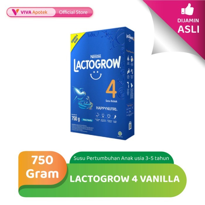 

Lactogrow 4 Susu Pertumbuhan Rasa Vanilla 3-5 Tahun (750 Gram)