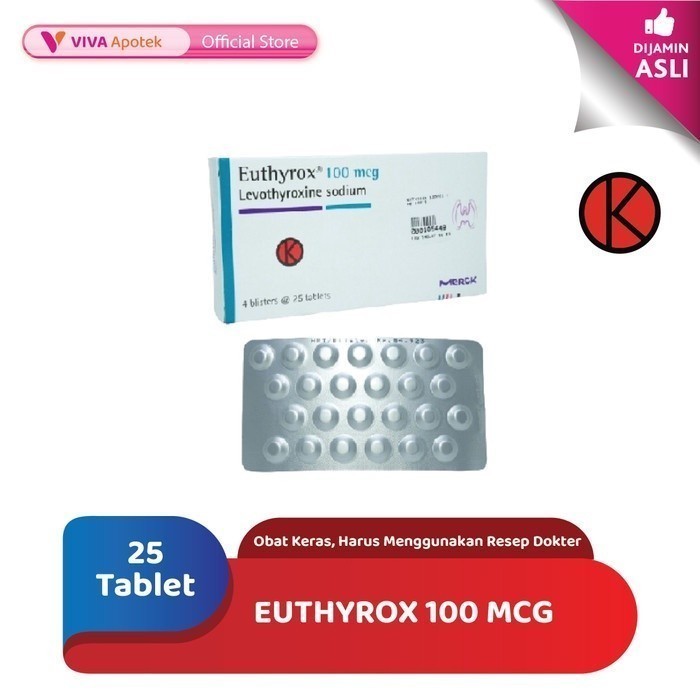 Euthyrox 100 mcg (25 Tablet)