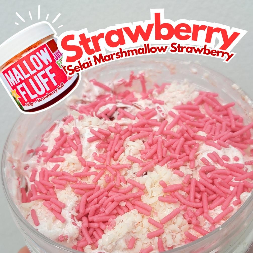 

Selai Marshmallow Fluff Strawberry 150gr JustFluff