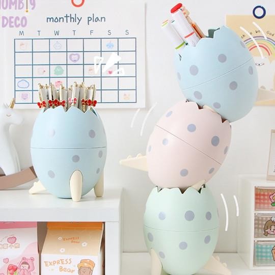 

Cute Dinosaur Egg Style And Cil Stationery Holder