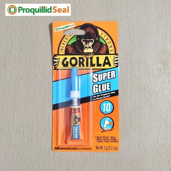 

Lem Gorilla Super Glue Kulit Karet Plastik Besi Kayu Keramik Kuat 3 G