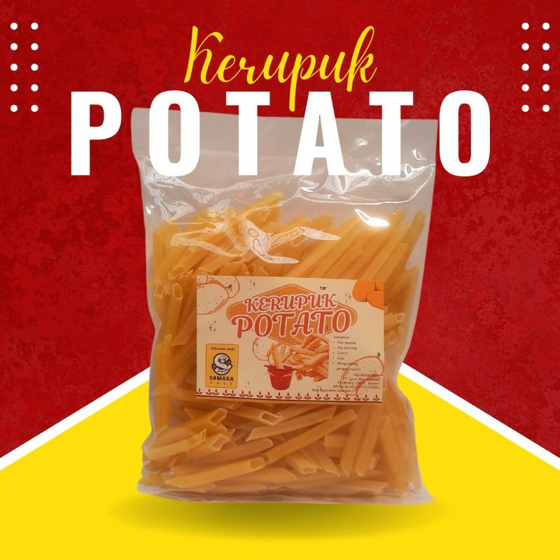 

Kerupuk Potato (mentah) | Kerupuk Kentang Potato | Keriupuk kemasan 250 gram