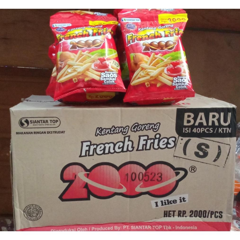 

iQ45 Ciki Snack Kentang Saos French Fries 2000 an isi 40 pcs ( 1 dus ) Sale