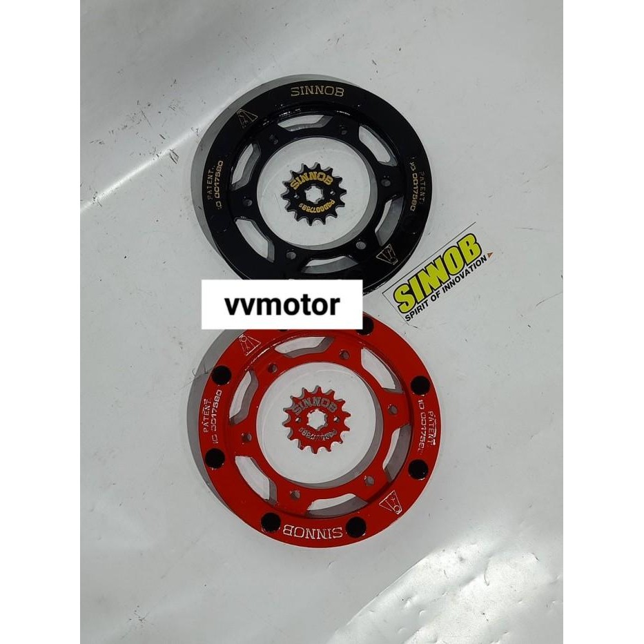 GEAR SINNOB GEAR SET SINOB DEPAN + BELAKANG YAMAHA R15 NEW V3 VIXION R Premium