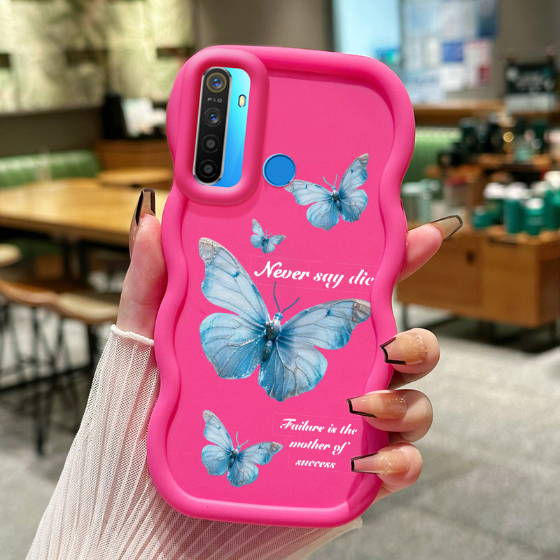 Casing Hp Untuk Realme 5 5i 5s 6i 7i C17 C15 C2 C2s OPPO A1K Case HP Kasing seri Warna Macaron Casin