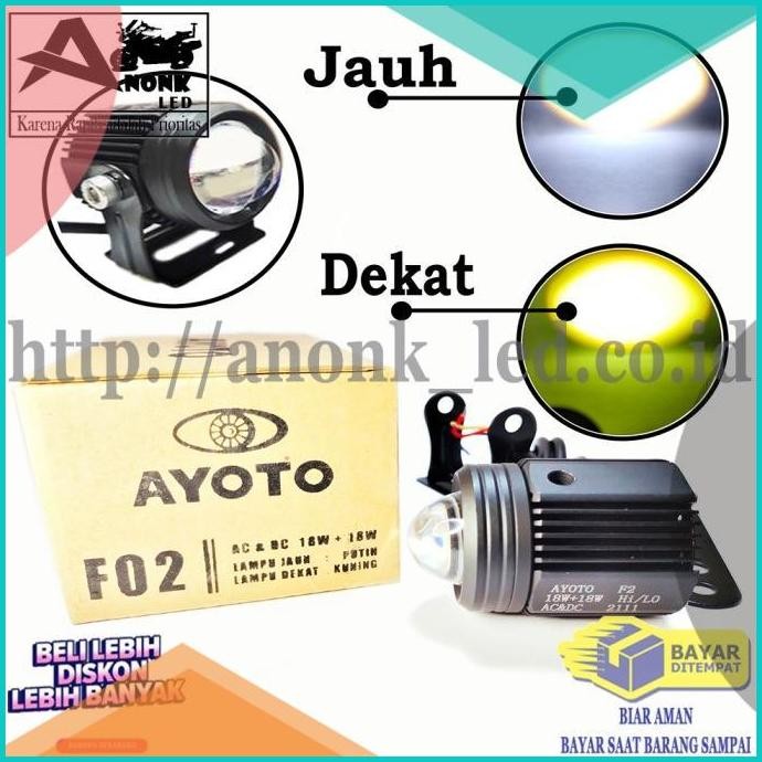 FREE SAKLAR. Lampu Tembak/Sorot Ayoto F02 / Lampu Led sorot 2 Warna