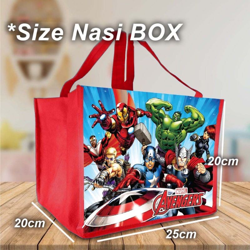 

TAS GOODIE BAG ADVENGER TAS GOODIE BAG SERBA GUNA TAS TASYAKURAN TAS ULANG TAHUN ANAK(ULTAH) TAS KADO SUNATAN AQIQAH TAS BELANJA TAS TEMPAT MAKAN ANAK TAS SERBA GUNA