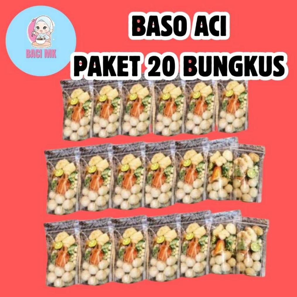 

aq-54 [PAKET SULTAN] PREMIUM BASO ACI INSTAN 20 BUNGKUS MK SNACK [GROSIR] Hemat