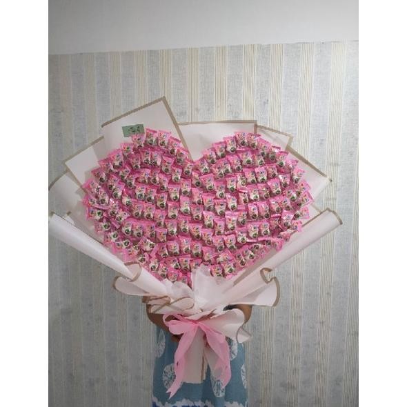 

iQ45 buket permen yupi / hadiah ulang tahun/ hadiah anniversary/ hadiah wisuda Hemat