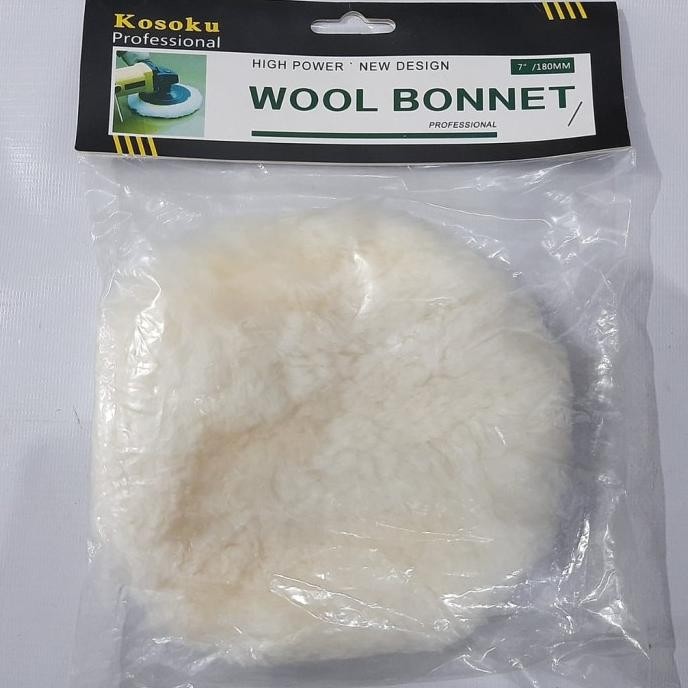 ] KOSOKU WOOL POLISHER 7" 7 INCH POLES MOBIL WOOL BONNET POLISH