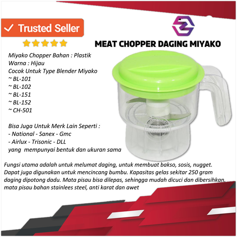 Meat Chopper Penggiling Daging Food Processor Blender Miyako