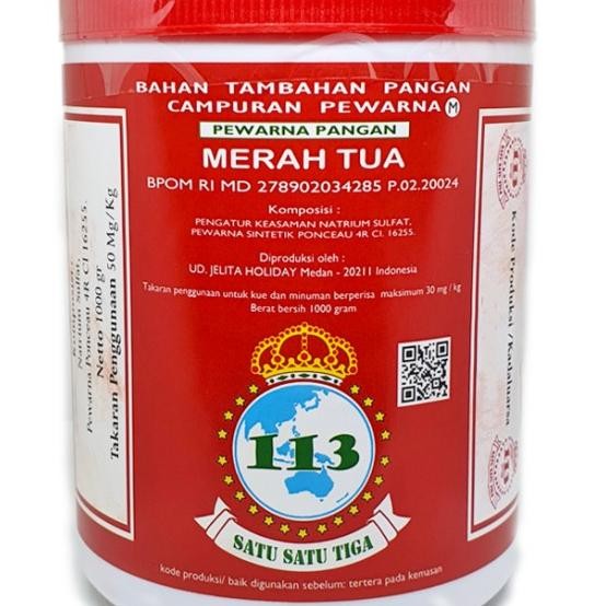 

Pewarna Makanan Merah/ Food Colng Red 1000 Gr