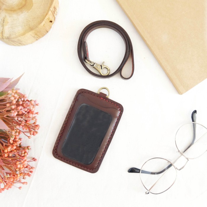 

Terbaru!!! Leather ID Card Holder Gantungan ID Card Kulit Asli