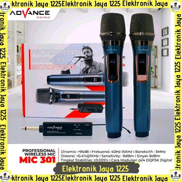 Ready mic wireless double advance 301 microphone advance 301