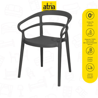 Atria Kursi Atria Darren Black Grey