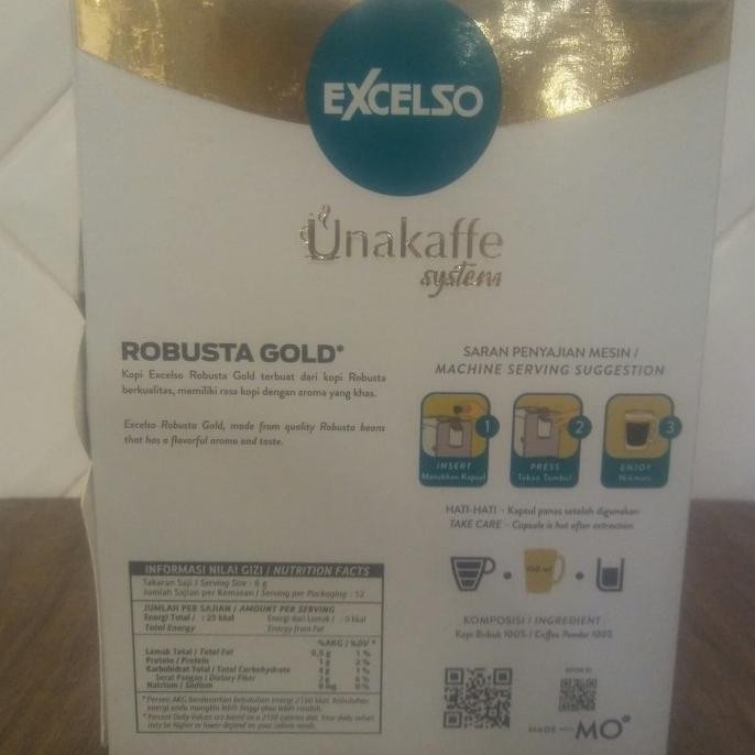 

Kopi Kapsul Robusta Gold-Excelso Unakaffe