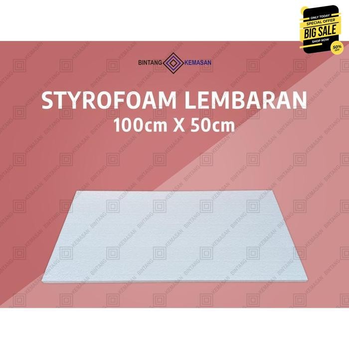 

Promo Hemat Styrofoam Lembaran 100 X 50 X 2Cm Lembaran Packing Lembaran Dekorasi Papan Styrofoam / Ekspedisi Limited
