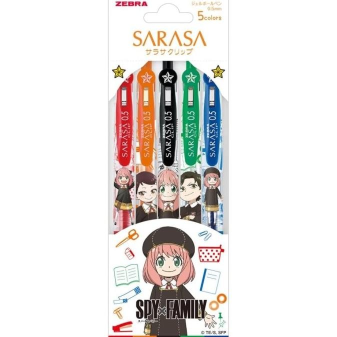 

HARGA DISC - Zebra Sarasa Series Spy Family Set 0.5 mm Gel Ballpint Pen