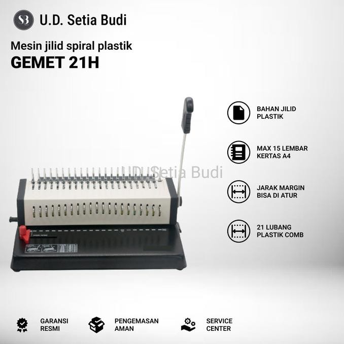 

MESIN JILID SPIRAL PLASTIK GEMET 21H ASLI DAN BERGARANSI ORIGINAL DAN TERPERCAYA