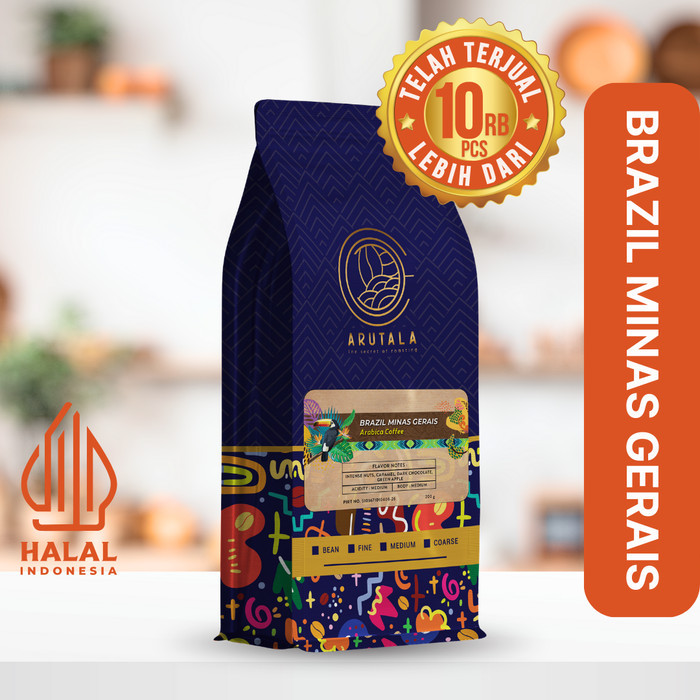 

Arutala Kopi Brazil Minas Gerais Arabika 200 Gram