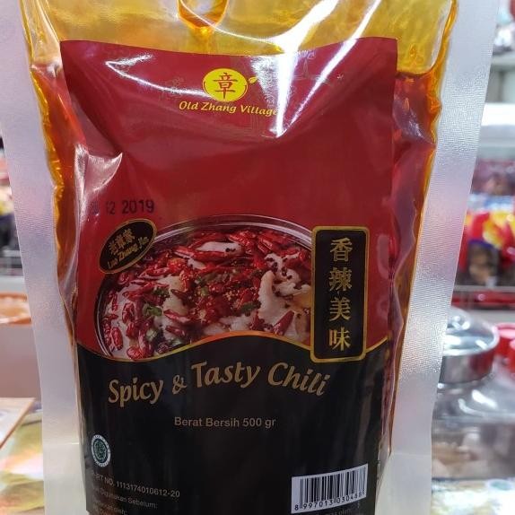 

Old Zhang Village Spicy & Tasty Chili Oil 500Gr