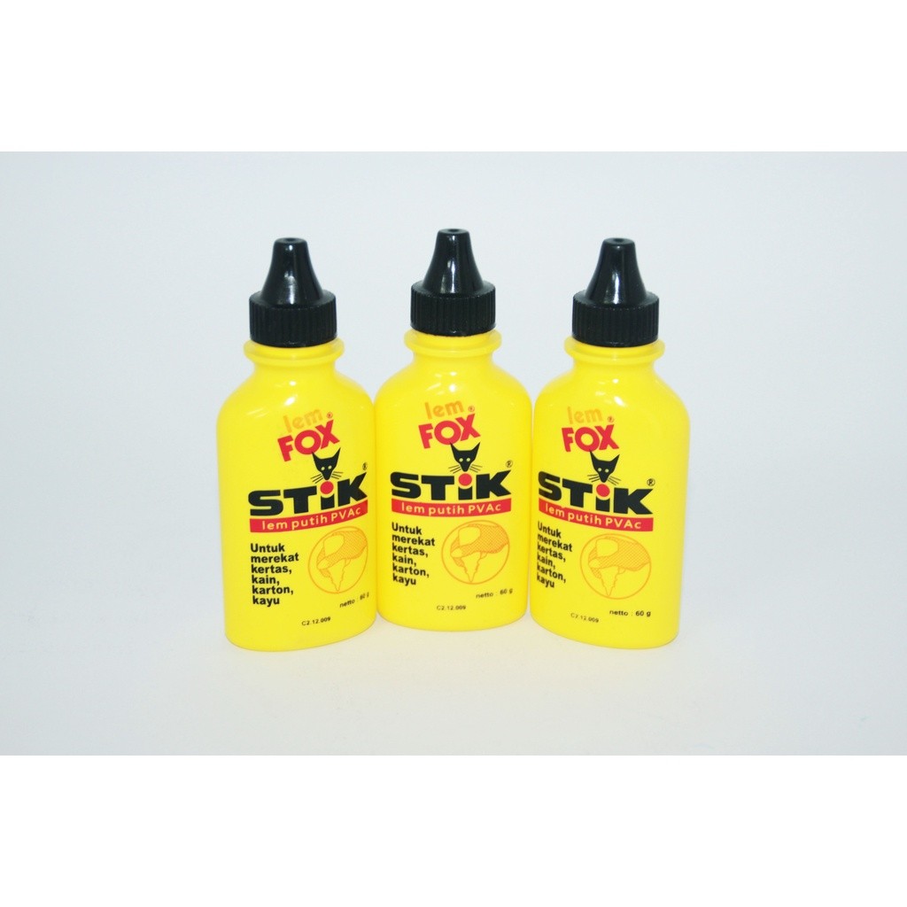 

Lem Fox Botol 60Gr PVAC