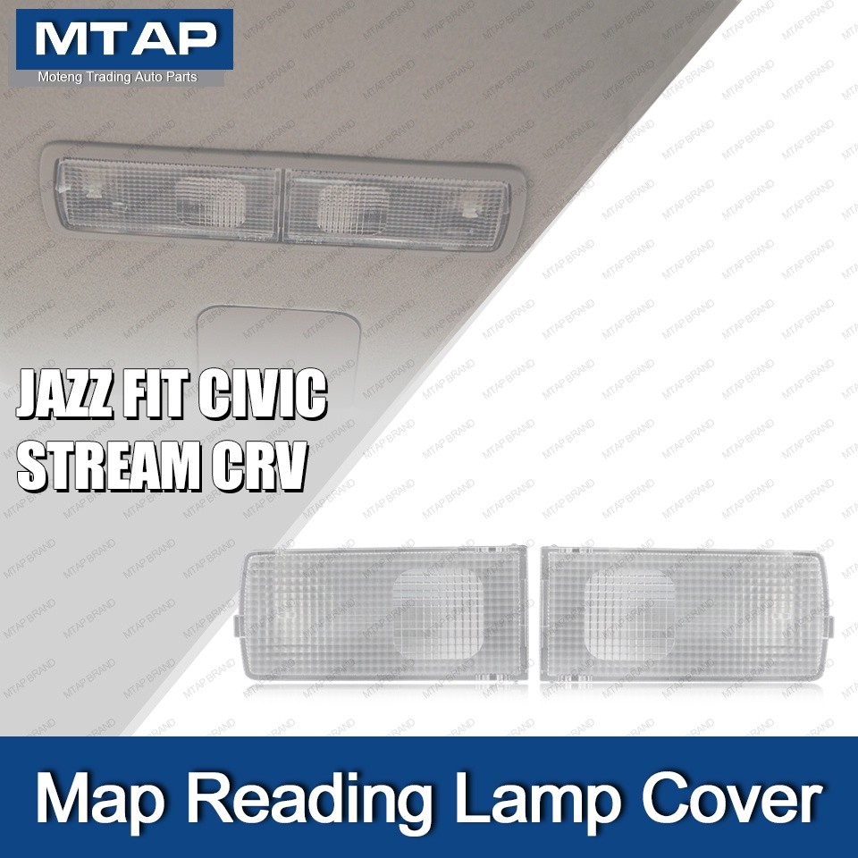 MTAP 1 Pasang Lensa Lampu Kubah Peta Penutup Tutup Rumah Lampu Baca Untuk HONDA JAZZ FIT SAA 2003~20