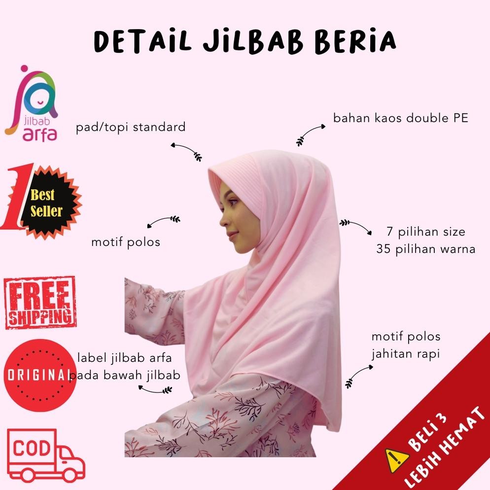 Beria B Pad Topi Red Series By Jilbab Arfa Afra Merah Marun Maroon Bata Cabe Oranye Kuning Kenari Ku