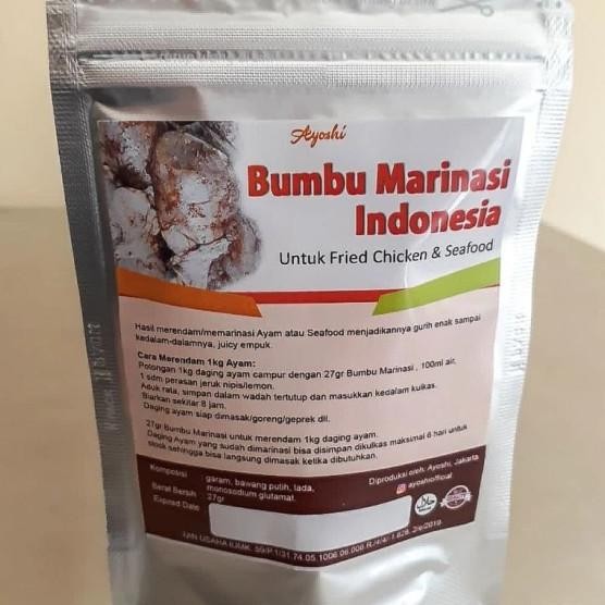 

Bumbu Marinasi 500Gr Untuk Chien, Ikan Dll Rasa Meresep Juicy