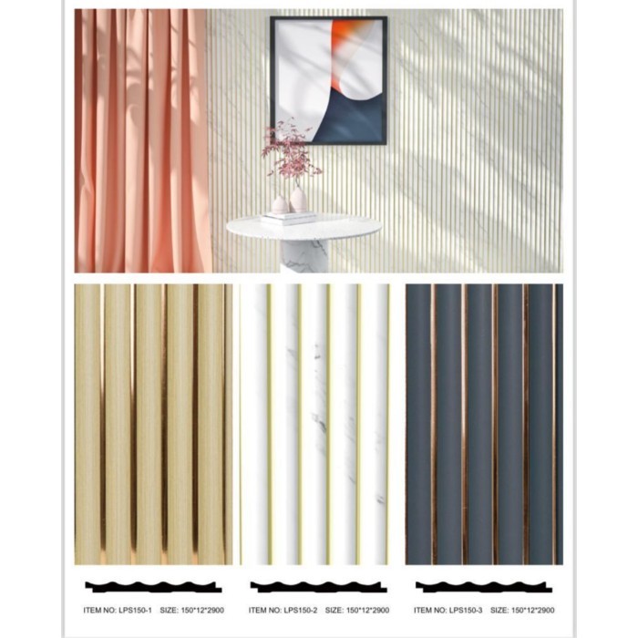 Wall Panel Laiv / Curved Series / Wpc Panel Dinding