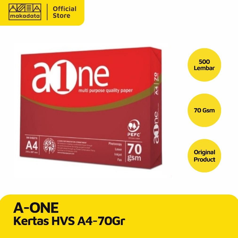 

BISA COD KERTAS HVS / PRINT / FOTOCOPY A-ONE A4 70 GRAM (1 RIM) MURAH ol-133