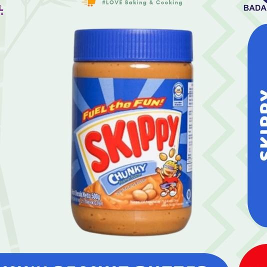

Selai Kacang Chunky Skippy 500 Gr | Peanut Butter