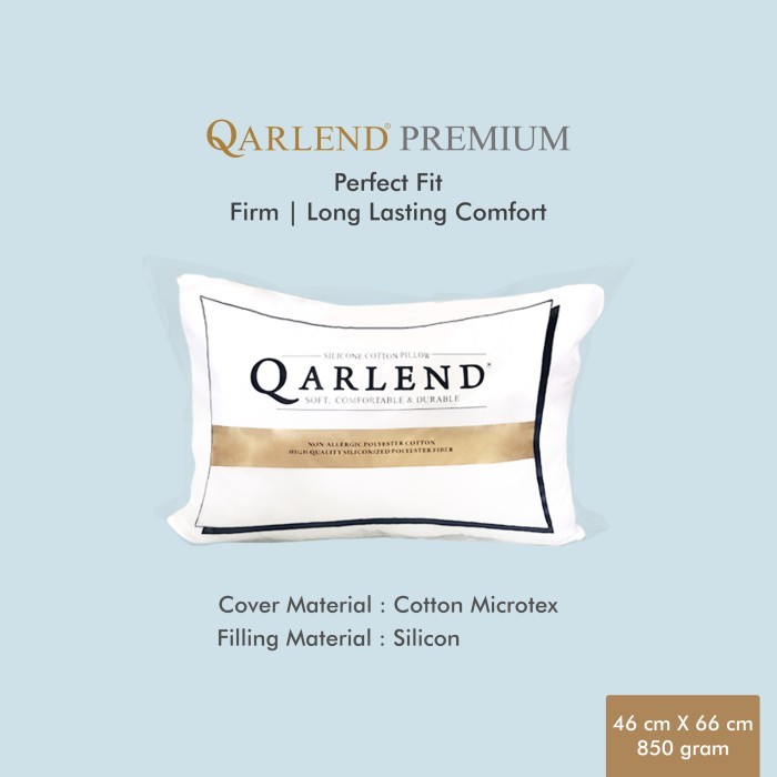 Bantal Hotel Padat Full Silikon Dakron - Qarlend Premium