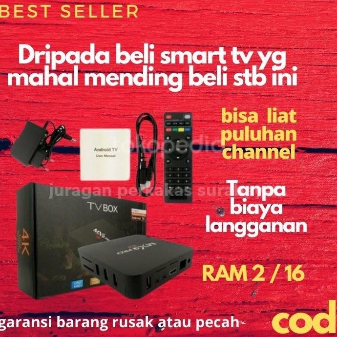 TERMURAH - set top box set box stb tv digital tv box android tv digital MXQ 4k