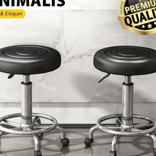 Kursi Bar Hidrolik Beroda - Kursi Salon Hidrolik Bulat - Barstool