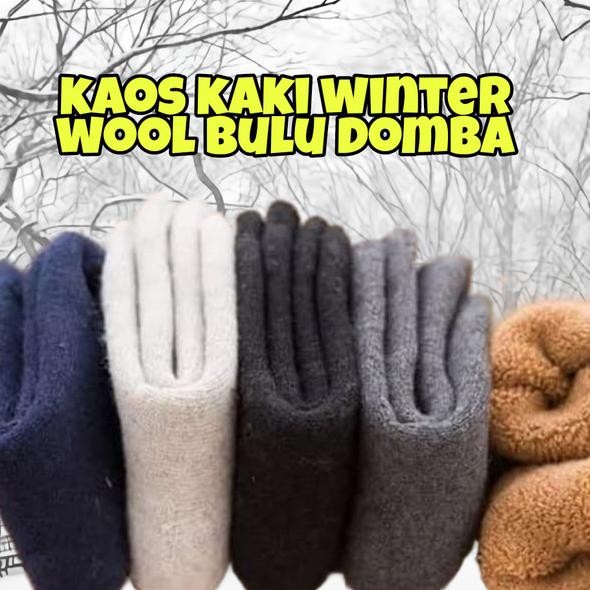Kaos Kaki Winter Wool Tebal Musim Dingin Salju So Pria Wanita